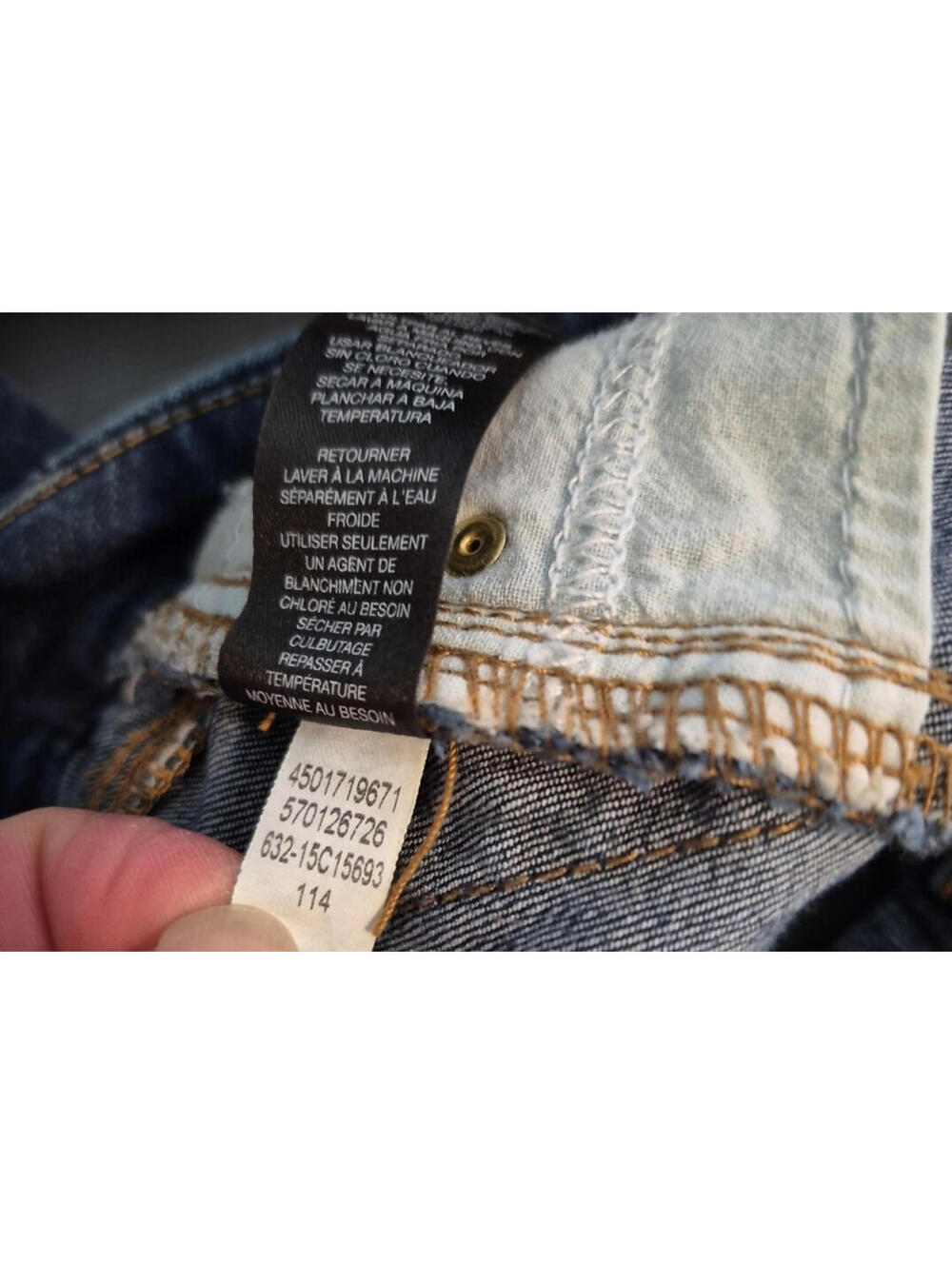 Chico's So Slimming Dark Wash Blue Denim Jeans Women's Size 2 ( 12 ) - Picture 12 of 16